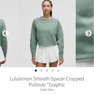 lululemon athletica Women's Smooth Spacer Cropped Pullover - Blue